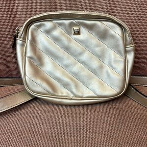 Gianni Bini  Metallic Gold Straps Shoulder Purse